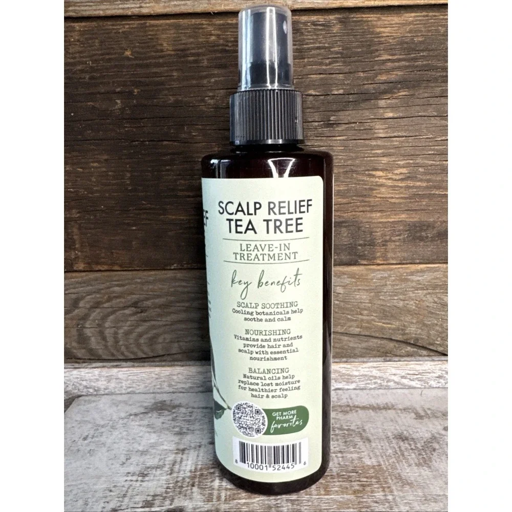 Pharm To Table Scalp Relief Tea‎ Tree Leave In Conditioner 8 Oz Mint Coconut Oil